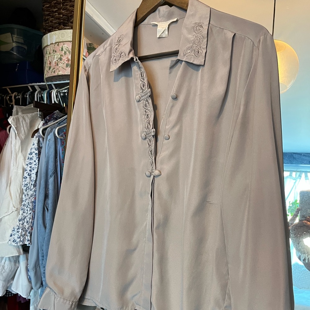 Vintage Silver Button down